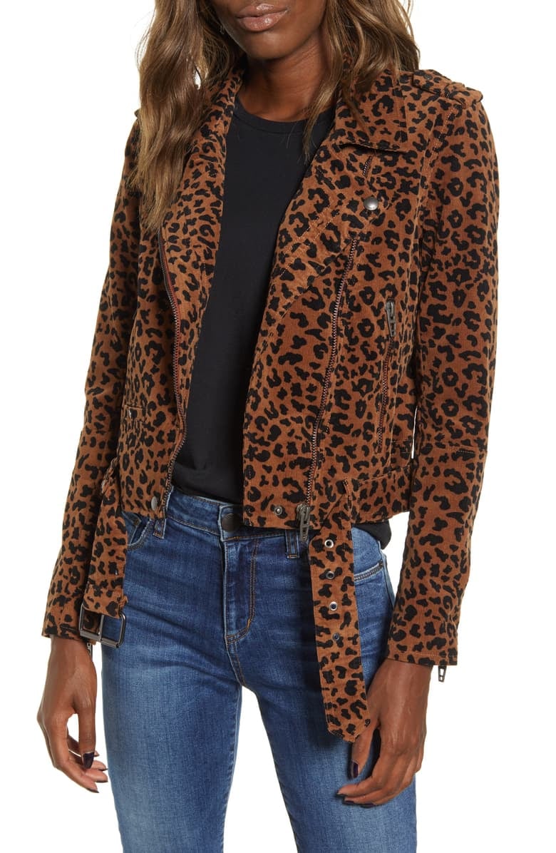 BlankNYC Jungle Cat Corduroy Moto Jacket