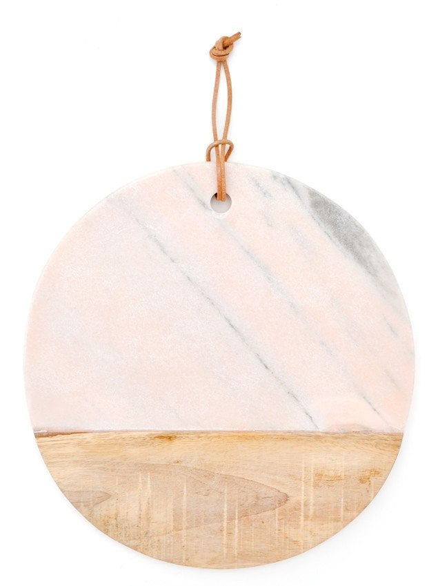 Pink Marble Serving Board