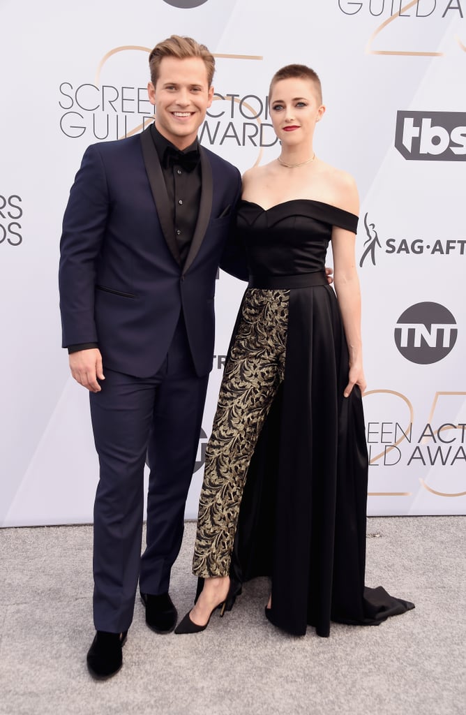 Wyatt Nash and Aubrey Swanderat the 2019 SAG Awards Wyatt Nash and Aubrey Swanderat the 2019 SAG Awards