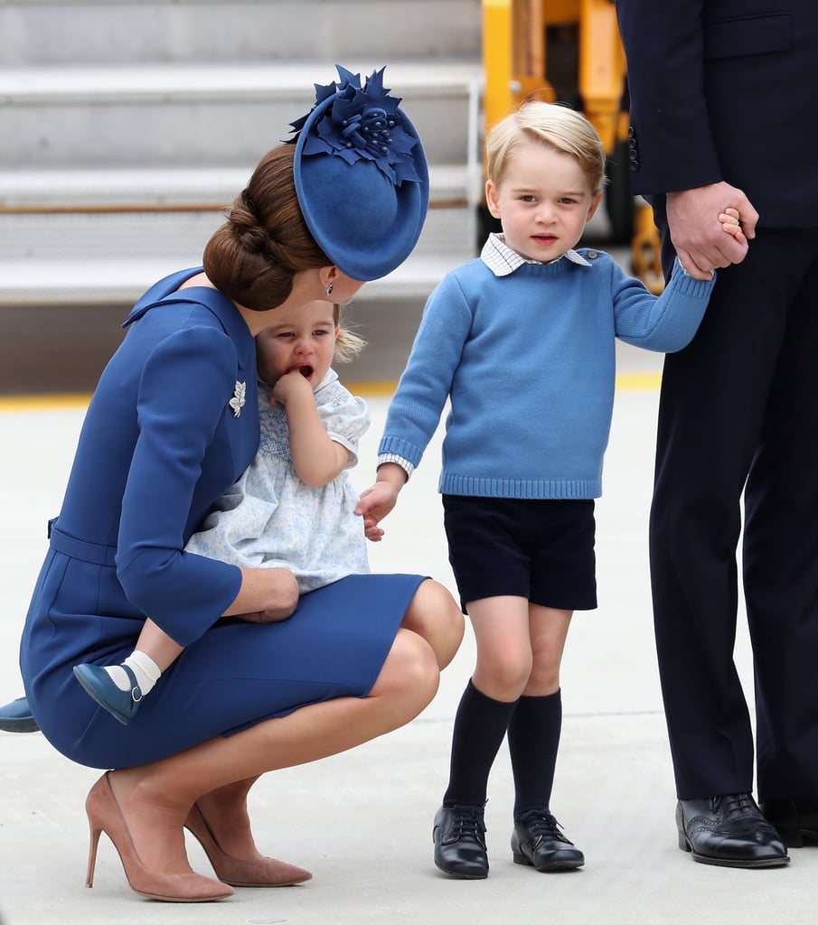 Anne Hathaway Kneels to Talk to Her Son Like Kate Middleton