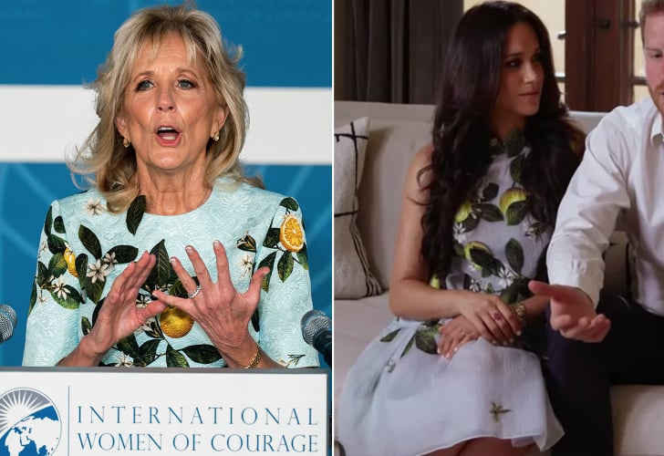 Jill Biden Wears Same Lemon Print as Meghan Markle