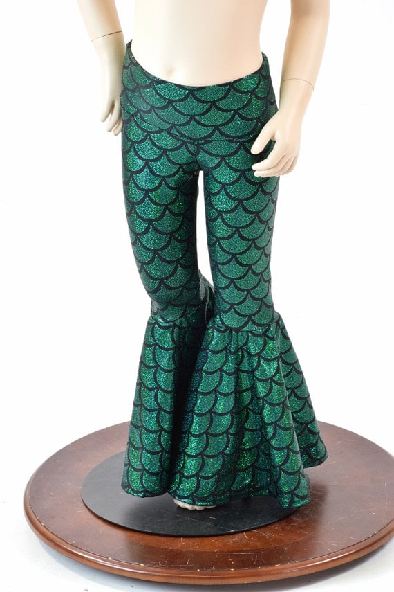 Mermaid Flared Mermaid Pants | Mermaid Halloween Costumes For Kids