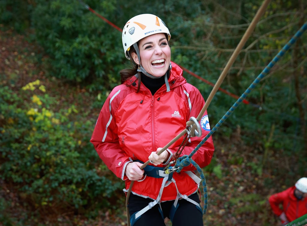 Kate Middleton and Prince William Rock Climbing in UK 2015
