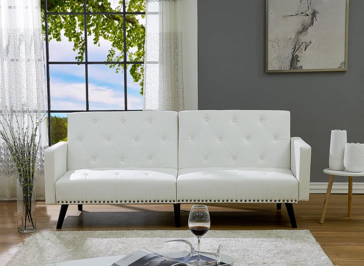 Naomi Home Convertible Tufted Futon Sofa Best Cheap Futons POPSUGAR