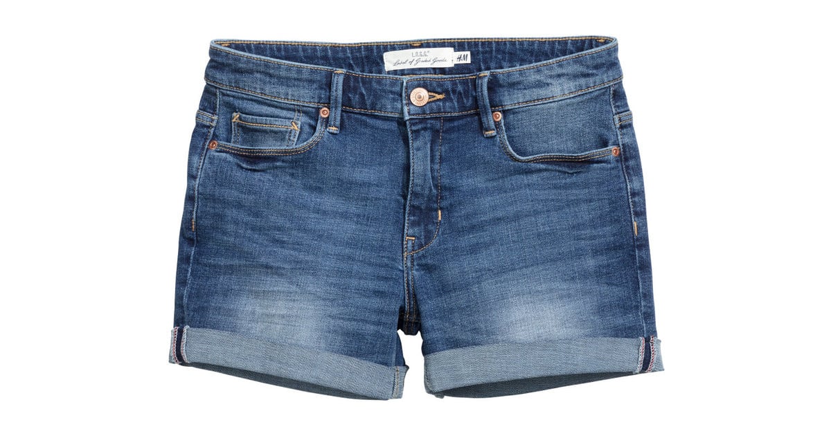 H&M Denim Shorts - Dark denim blue - Ladies ($30) | What to Wear to a BBQ | POPSUGAR Fashion Photo 5