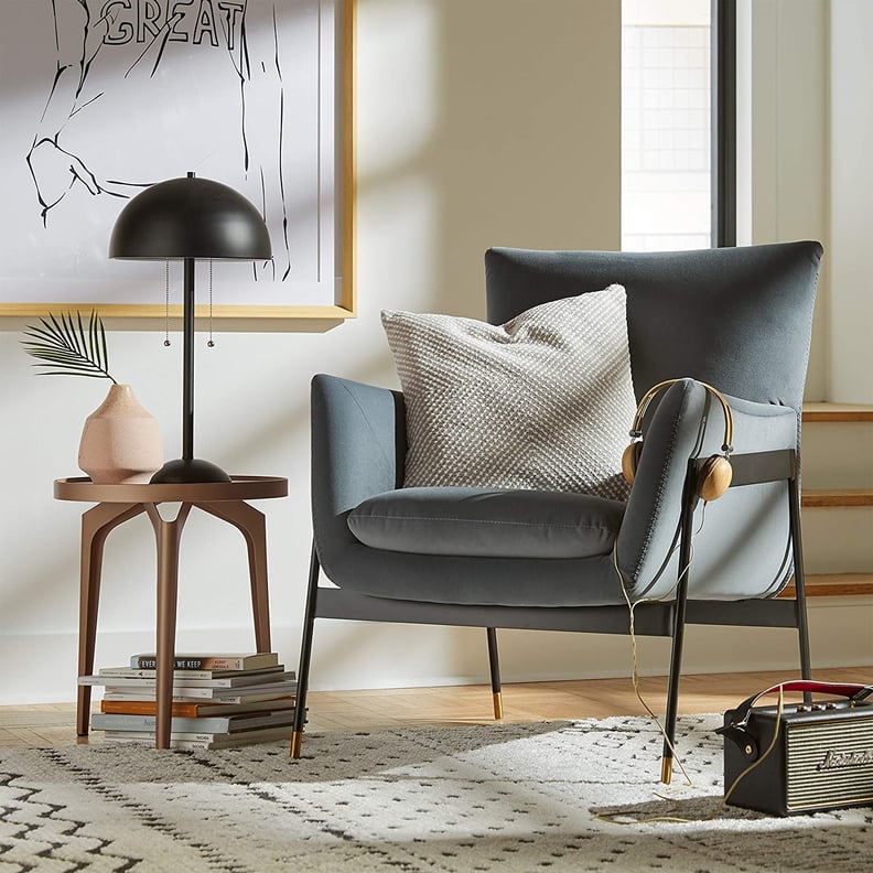 A Deep Blue Chair: Rivet Willard Contemporary Accent Lounge Chair