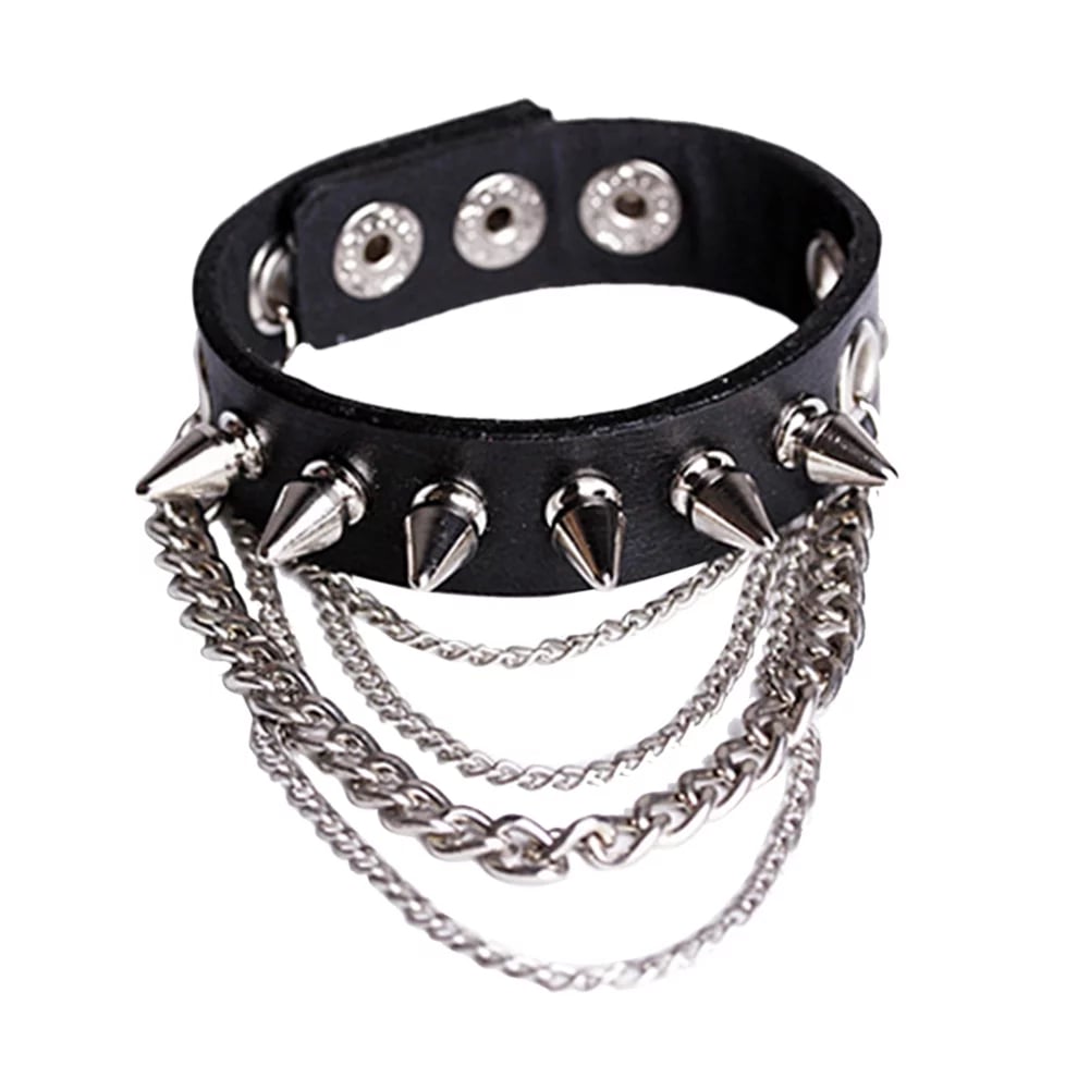 Spiked Charm Bracelet