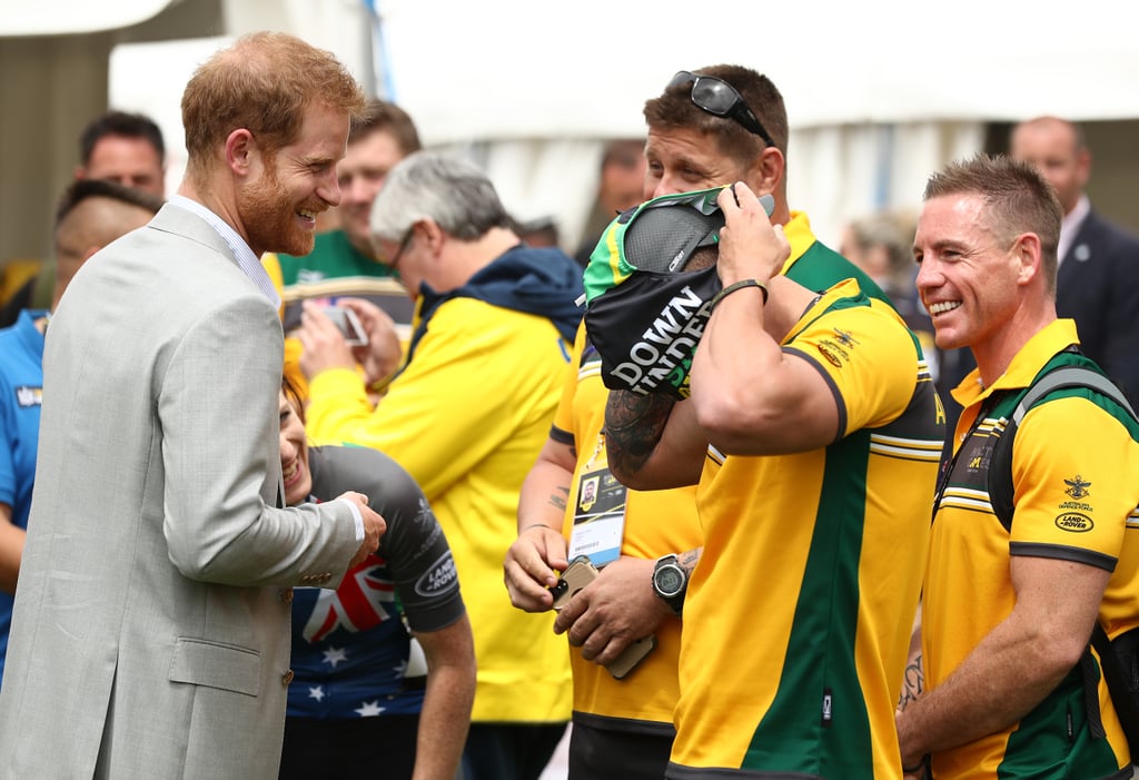 Prince Harry Tries on Speedo at Invictus Games 2018