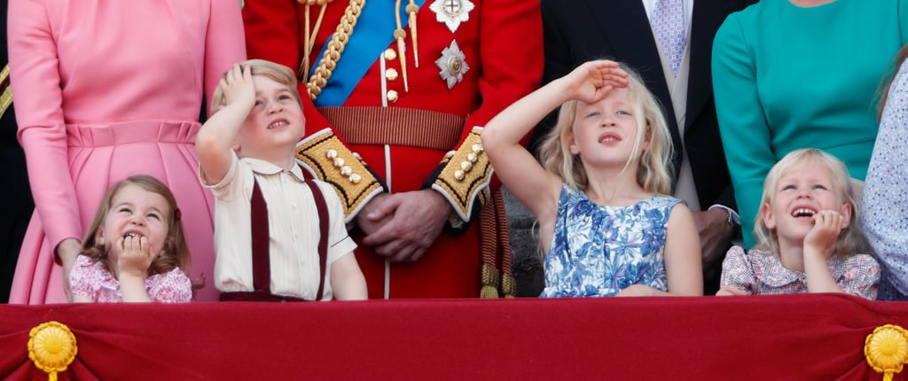 Princess Charlotte, Prince George, Savannah Phillips and Isla Phillips