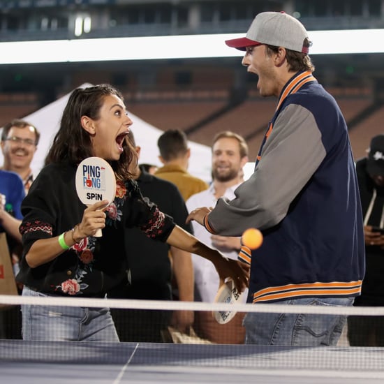 Ashton Kutcher and Mila Kunis at Ping Pong 4 Purpose 2018