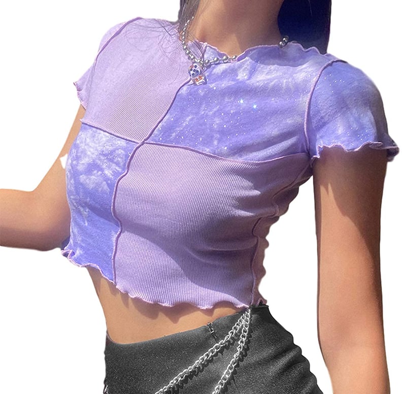 Farrubbyine8 Patchwork Crop Top