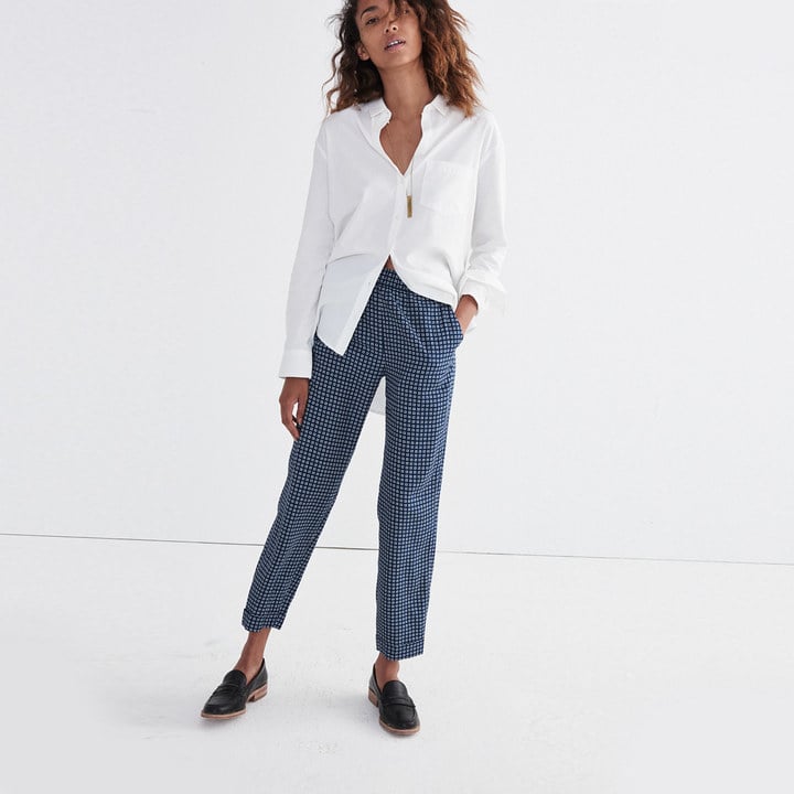 madewell drapey track trousers