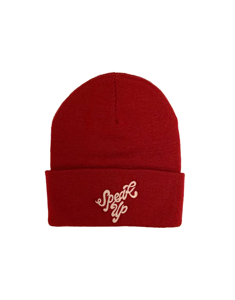 Speak Up Embroidered Beanie