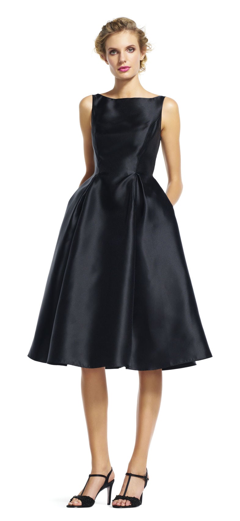 Adriana Papell Mikado Fit and Flare Dress