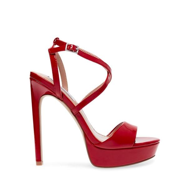 red steve madden heels