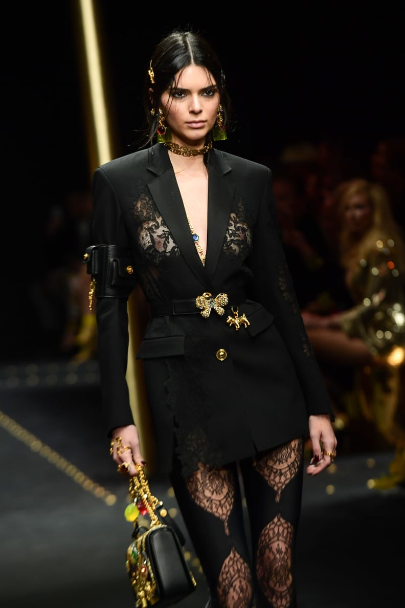 Walking in the Versace Show in a NSFW Look