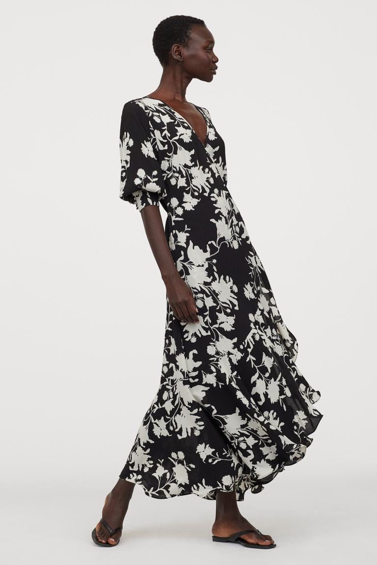 Johanna Ortiz x H M Cr ped Wrap front Dress H M s Latest