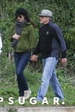 George and Amal Clooney Hold Hands During a Stroll Through the English Countryside
