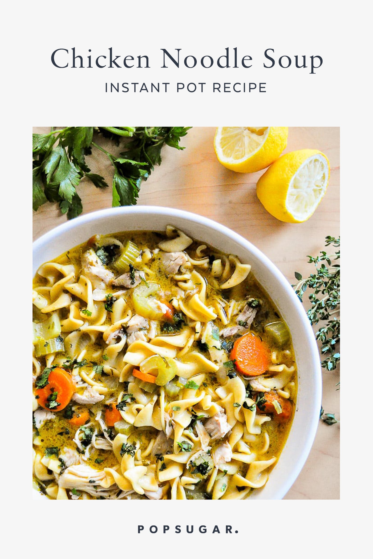 Instant Pot Chicken Noodle Soup Recipe | POPSUGAR Food