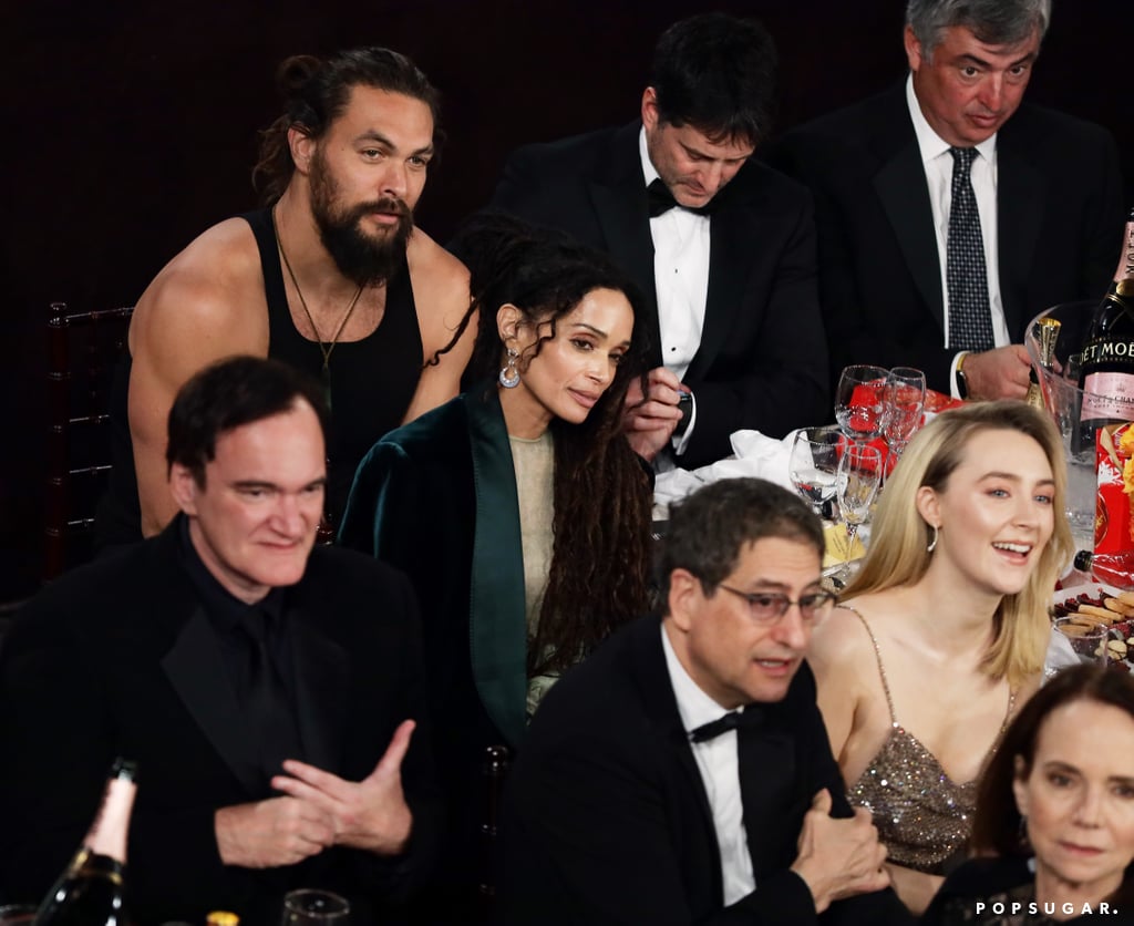 Jason Momoa Wearing a Tank Top at the Golden Globes 2020