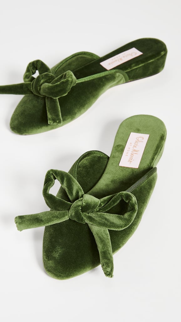 Olivia Morris At Home Daphne Bow Slippers