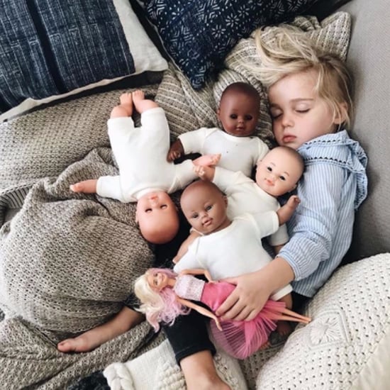 Katie Stauffer Daughter Napping With Multicultural Dolls