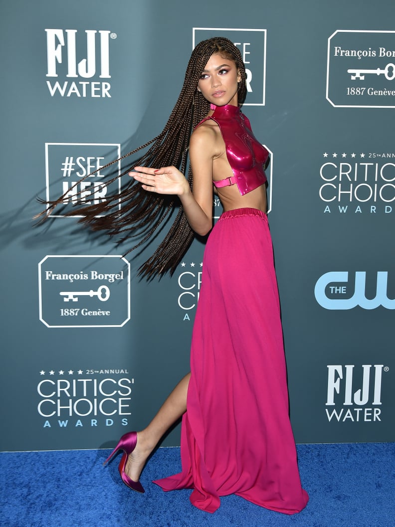 Zendaya at the 2020 Critics' Choice Awards