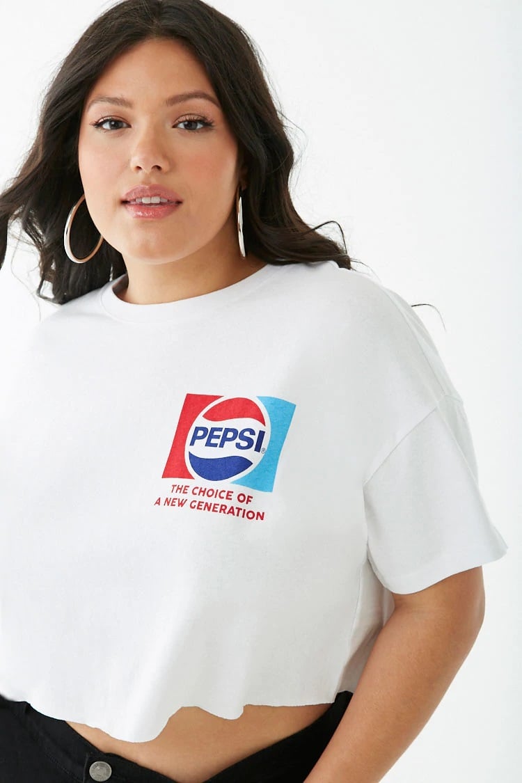 Plus Size Pepsi Crop Top