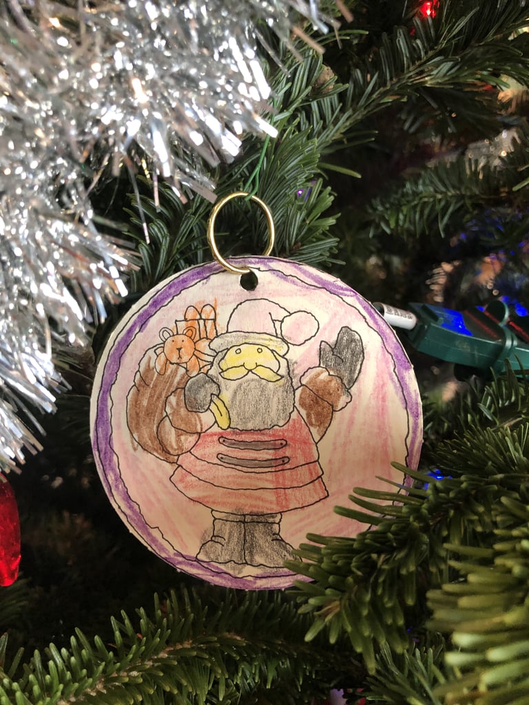 This Jaundiced Santa Claus I Coloured in Kindergarten