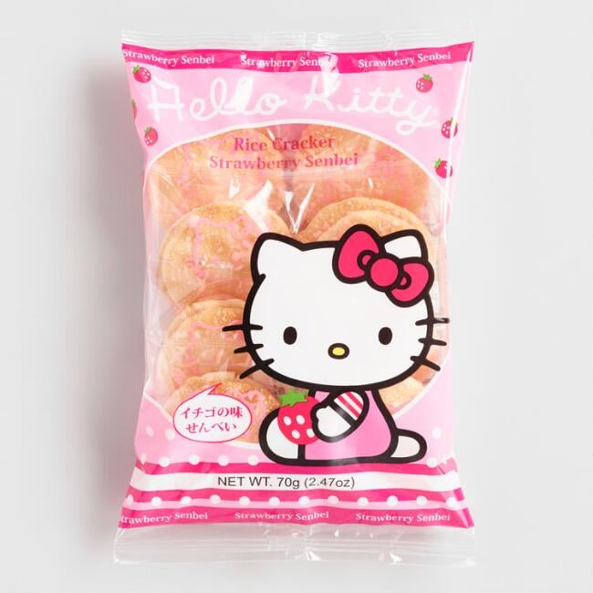 Hello Kitty Strawberry Rice Crackers