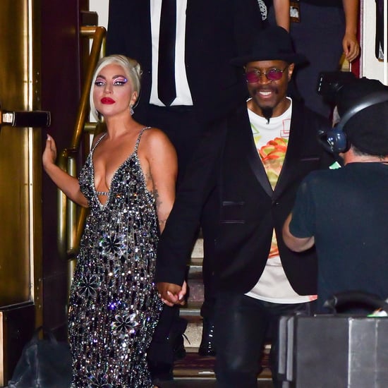 Lady Gaga Wearing a Shimmering Georges Hobeika Gown