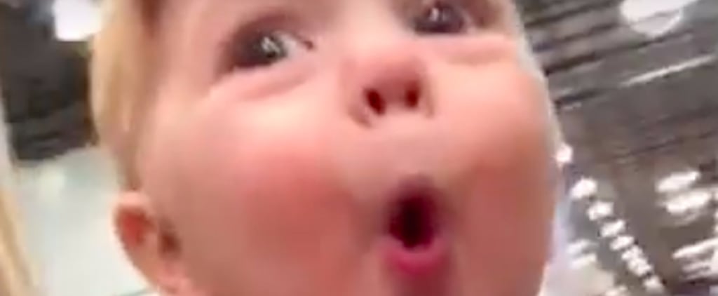 Baby Seeing Christmas Decorations For the First Time