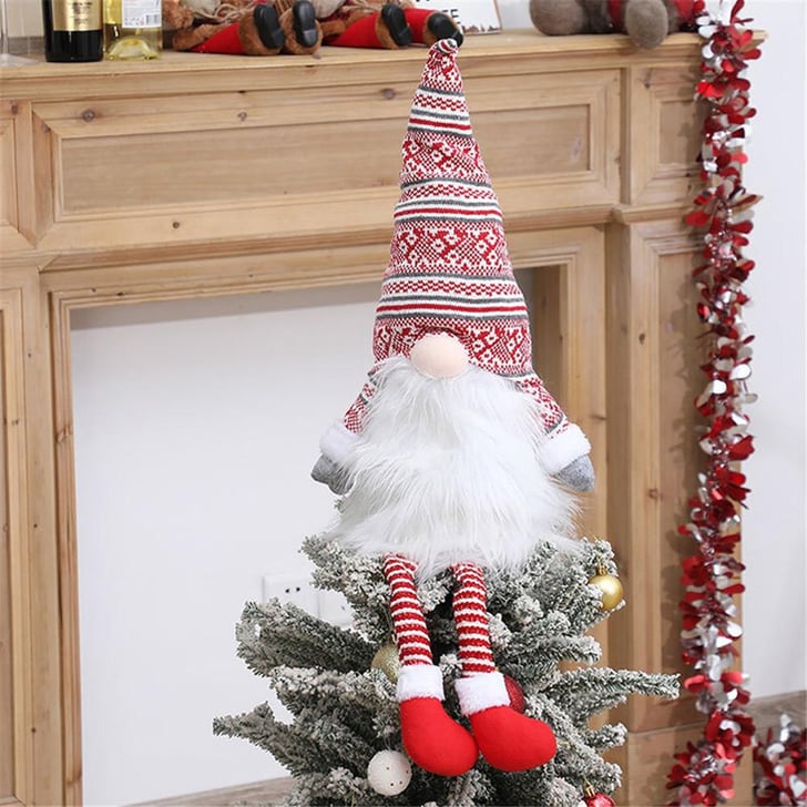 Gnome Christmas Tree Topper Gnome Holiday Decorations POPSUGAR Home