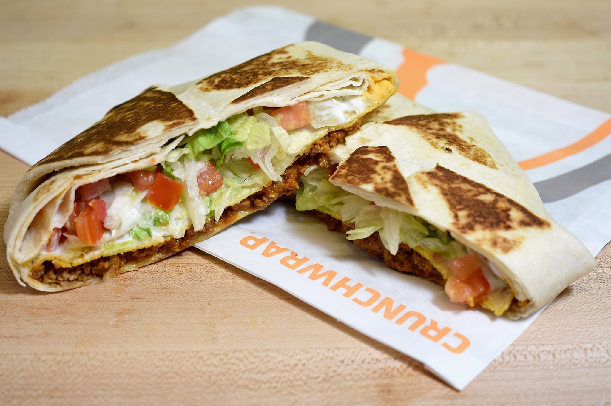 IRVINE, CA - SEPTEMBER 12:  The Crunchwrap is a mainstay on Taco Bell menus. (Photo by Joshua Blanchard/Getty Images for Taco Bell)