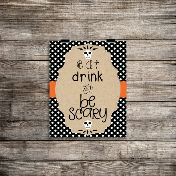 Eat, Drink, and Be Scary Poster