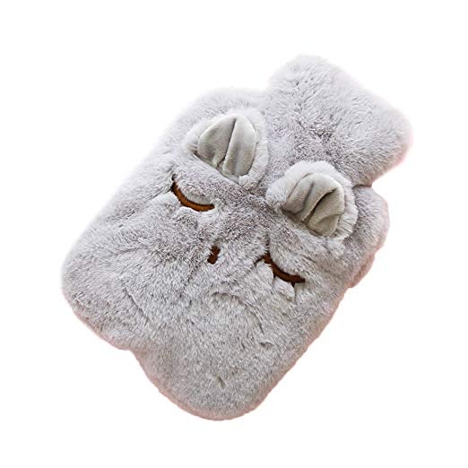 Hacoly Plush Cat Rubber Hot Water Bottle