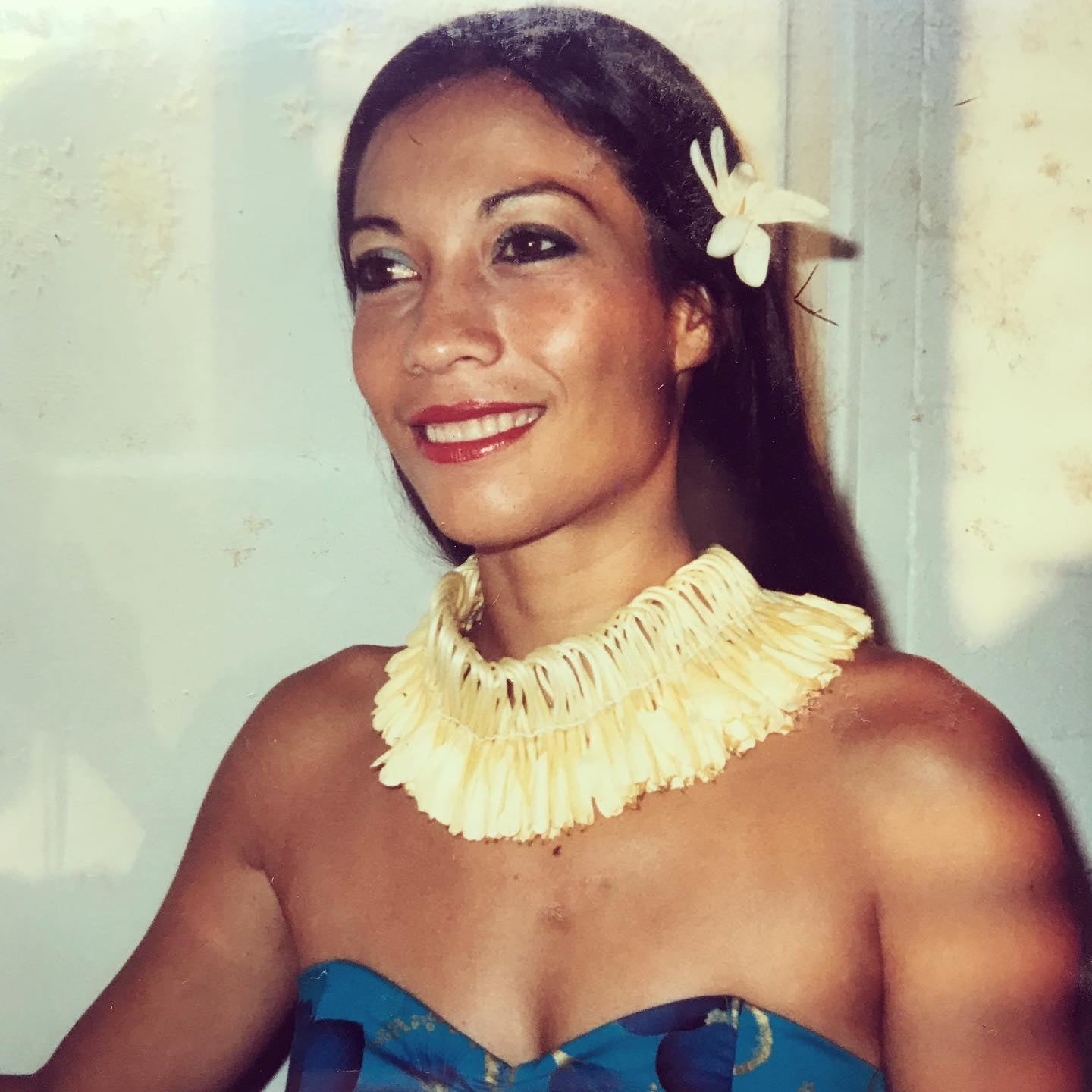 My mother at my age right now (25) getting ready to dance.