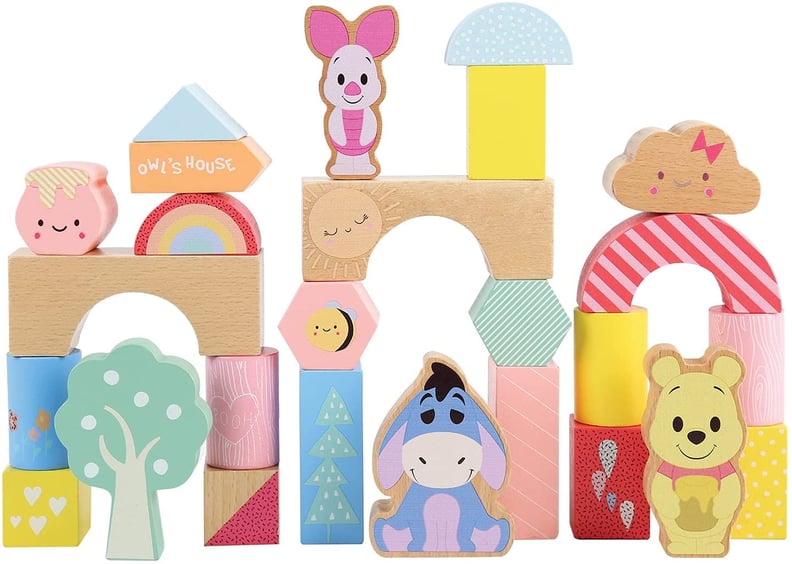 For Winnie the Pooh-Loving Kids: Disney Wooden Toys Winnie the Pooh & Friends Block Set