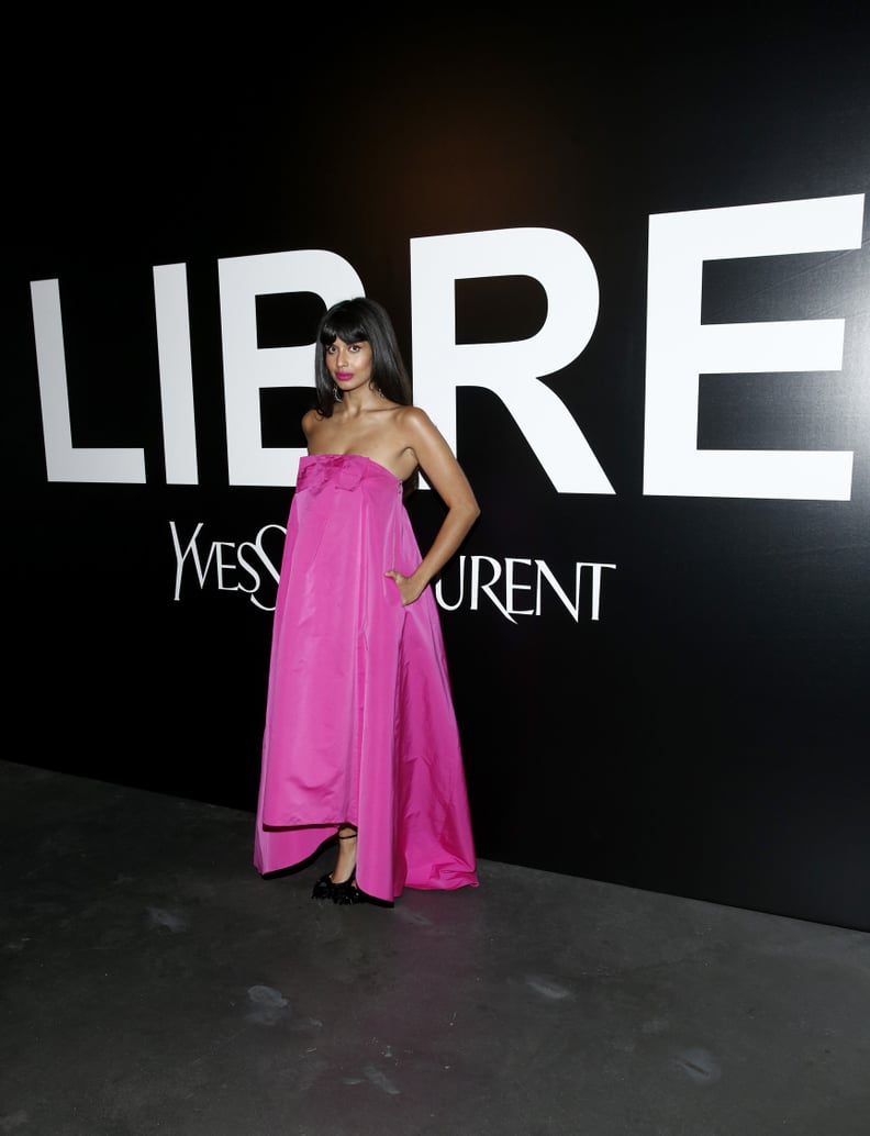 Jameela Jamil Wore the Rochas Gown to the YSL Beauty Libre Launch