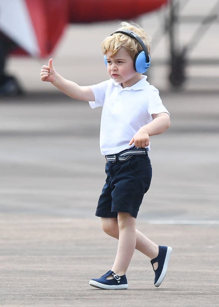 When George Gave a Thumbs Up Funny Pictures of Prince George and