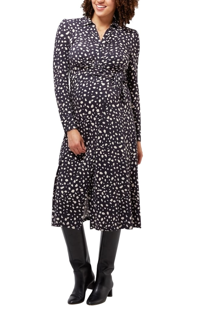 Nom Maternity Naomi Long Sleeve Maternity Dress