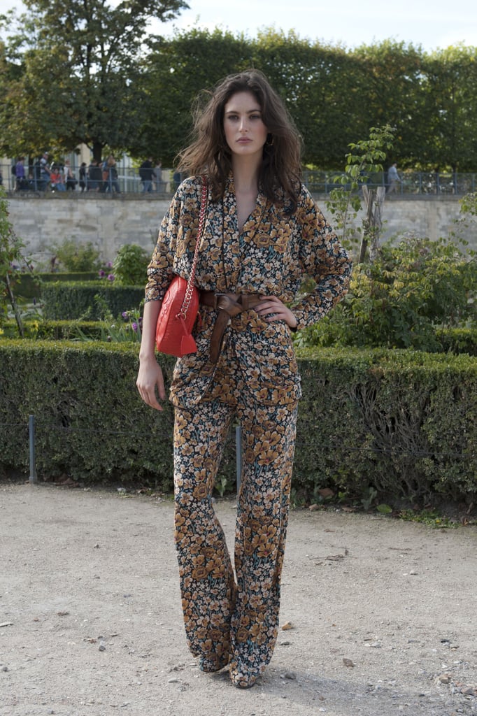 This pajama-style suit doesn't short on the print power, but its easy silhouette makes it feel entirely effortless.
This pajama-style suit doesn't short on the print power, but its easy silhouette makes it feel entirely effortless.