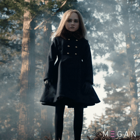 M3GAN Costume: Black Peplum Coat