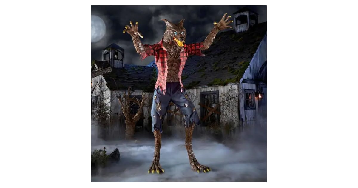 9.5Foot Animated Immortal Werewolf Halloween Animatronic Home Depot