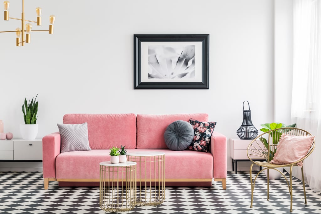Living Room: TV Console and Beneath the Couch
