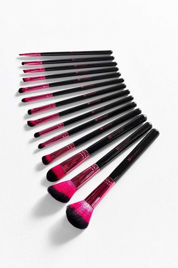 BH Cosmetics Metallic Pink 14 Piece Brush Set