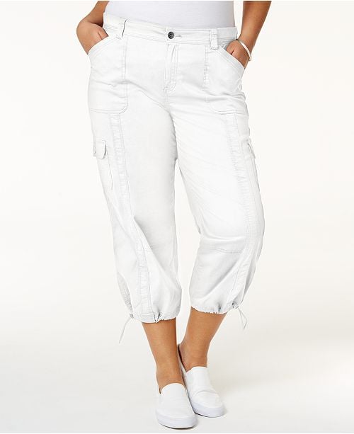 Style & Co Plus Size Capri Cargo Pants, Jennifer Aniston's '90s Cargo Pants  Would Make Even Rachel Green Proud