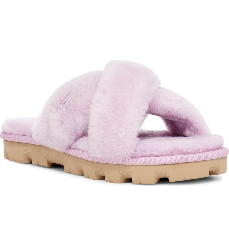 Ugg Fuzzette Genuine Shearling Slippers