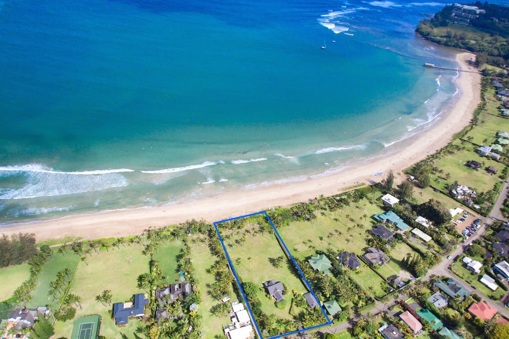 Roberts's plot of land, indicated here, is nestled in an ideal spot on the North Shore.