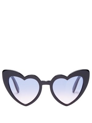 Saint Laurent Loulou Heart-Shaped Sunglasses